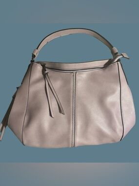 Realer Hobo Shoulder Bag Light Lavender Vegan Leather EUC